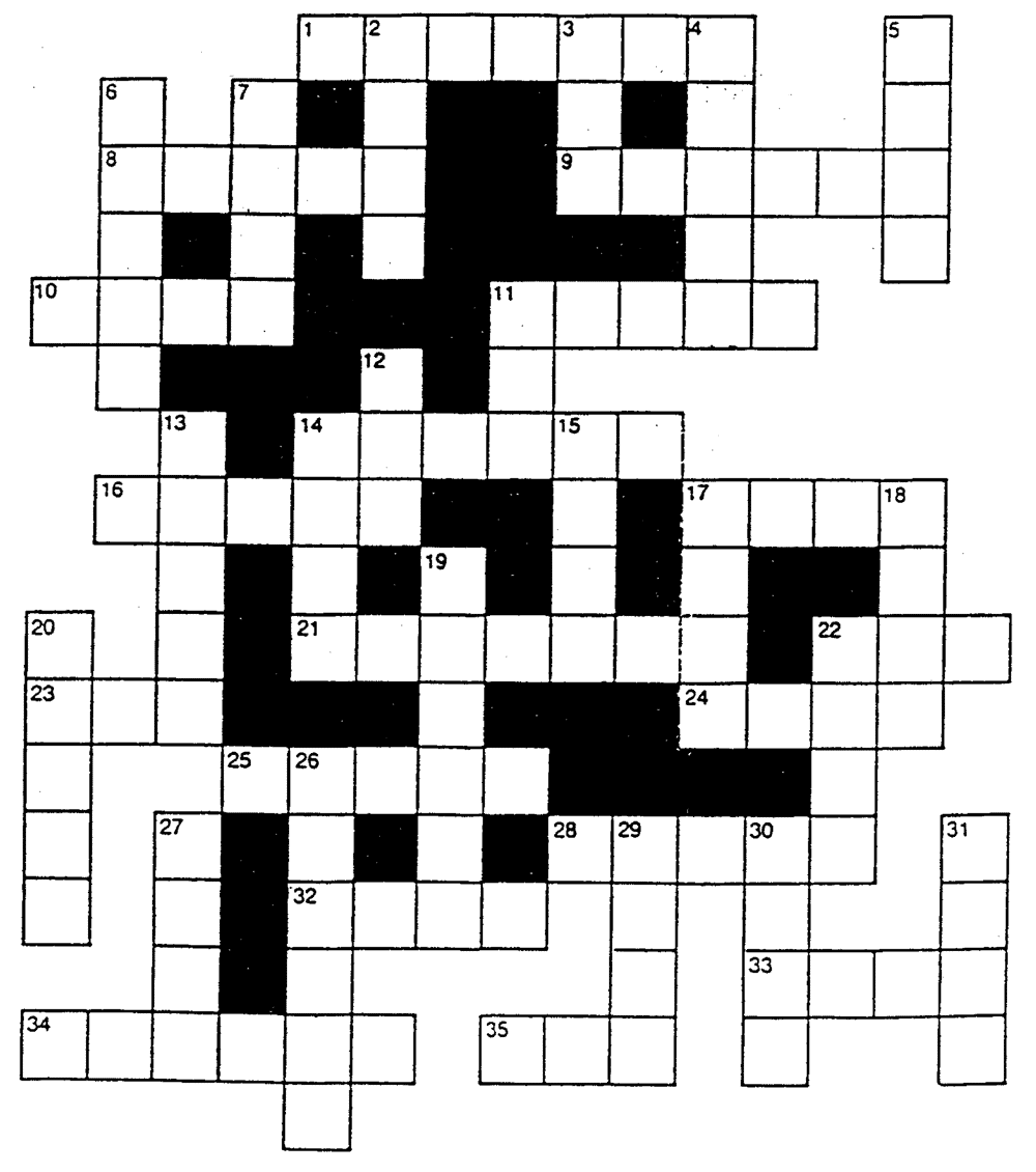 poser crossword
